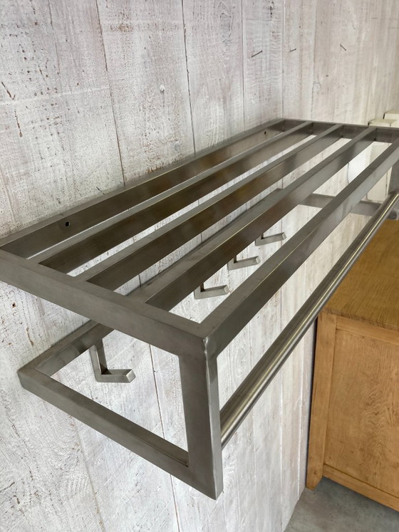 Image 1 of Porte-manteaux inox 80's