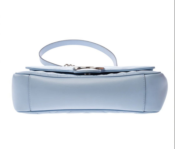 Image 1 of Sac Gucci Marmont En Cuir Bleu-103342