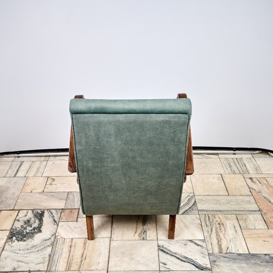 Image 1 of H 410 Sessel, entworfen von Jindrich Halabala, 1940er Jahre, Tschechoslowakei