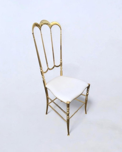 Chaise Chiavari, design Hollywood Regency