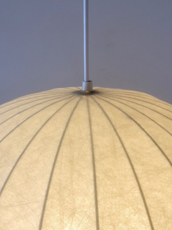 Image 1 of Large Gold Lace Cocoon pendant lamp, Germany, 1960s