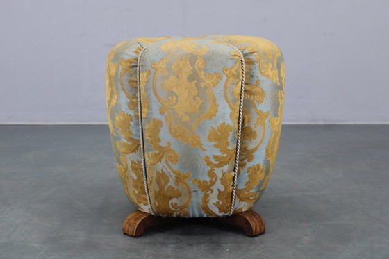 Image 1 of Art Deco Tabouret uit 1940, Tsjecho-Slowakije