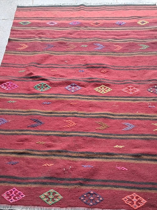 Kilim turco tessuto a mano 155x98 cm