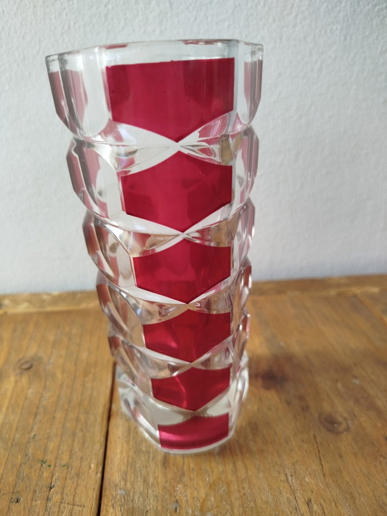 Image 1 of Luminarc - Windsor Rubis - vintage vase - 1970s