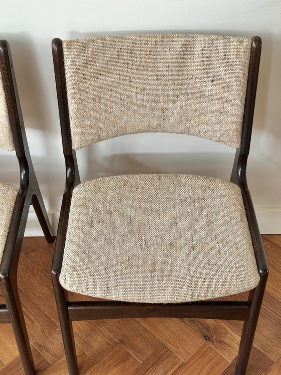 Image 1 of Set 4 vintage stoelen Erik Buch Deens Design jaren 50/60/70