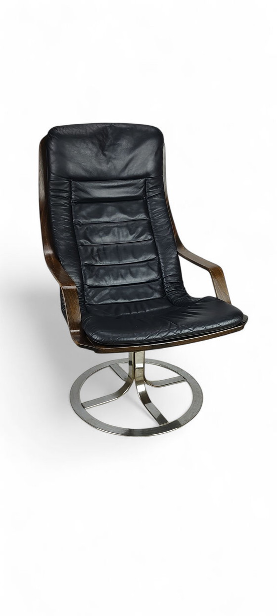 Image 1 of Sillón giratorio de diseño escandinavo de los años 70