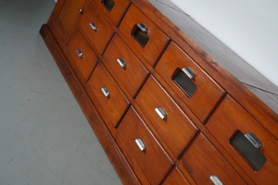 Image 1 of Grande mobiletto da merceria/negozio vintage in pino francese, anni '50