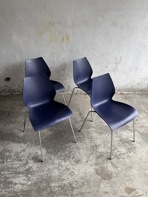 Set of 4 Maui Chairs by Kartell – Designed by Vico Magistretti