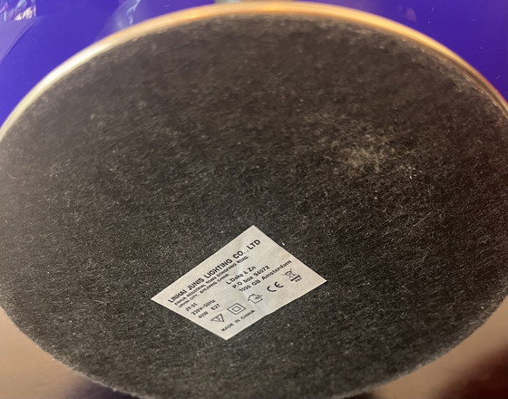 Image 1 of Linhai Junis Touch Mushroom Lamps Blue and Red