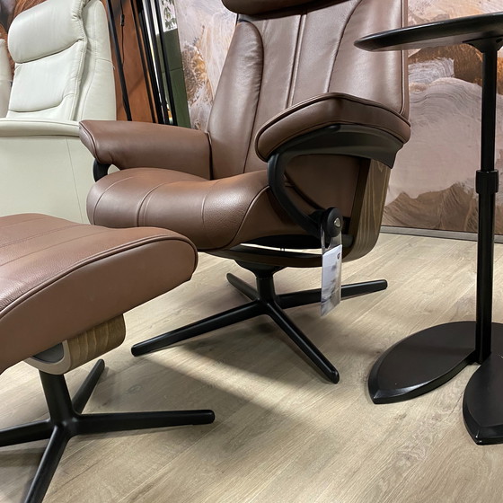 Image 1 of Fauteuil inclinable Paul Stressless avec repose-pieds