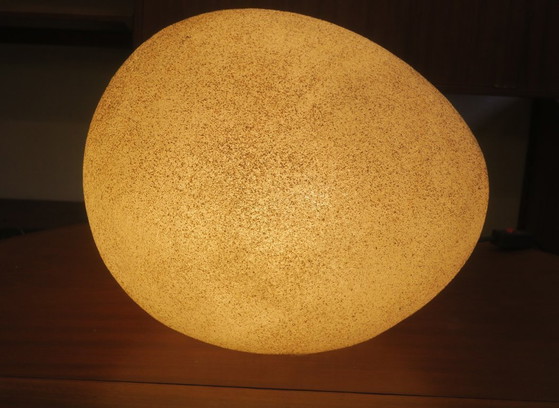 Image 1 of Grande lampe Moon Rock, André Cazenave pour Singleton Attr., Italie, années 1960