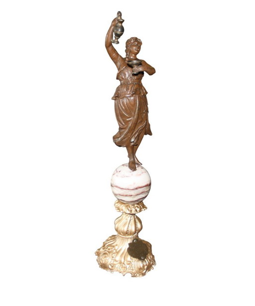 Antike Prunkfigur / Damenfigur Um 1879 Jahr – decoratieve objecten, Other