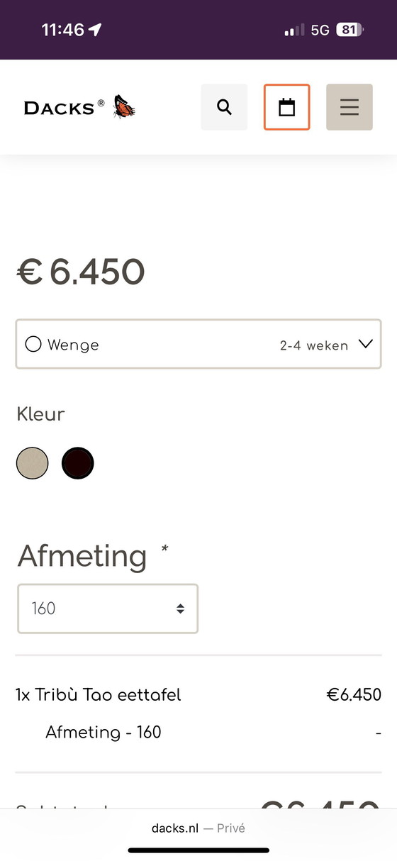 Image 1 of Tribu TAO mesa de jardín de hormigón 160cm Monica Armani