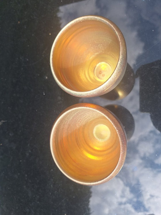Image 1 of Mobach gold luster vases