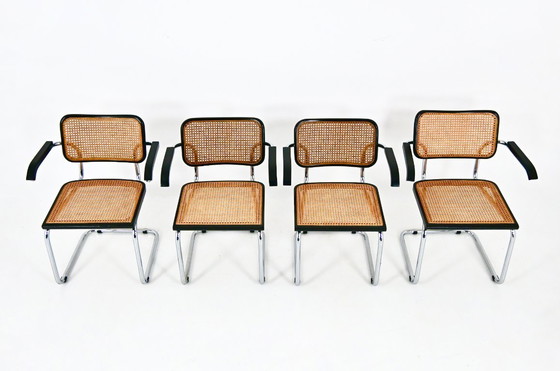 Image 1 of Dining Chairs Style B32 by Marcel Breuer Set of 4