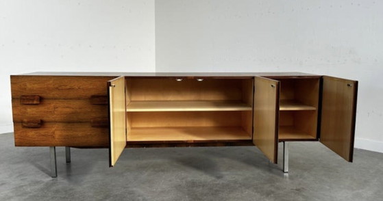 Credenza vintage in palissandro degli anni '60/'70 – Credenze, Metallo, Legno (photo 5 of 6)