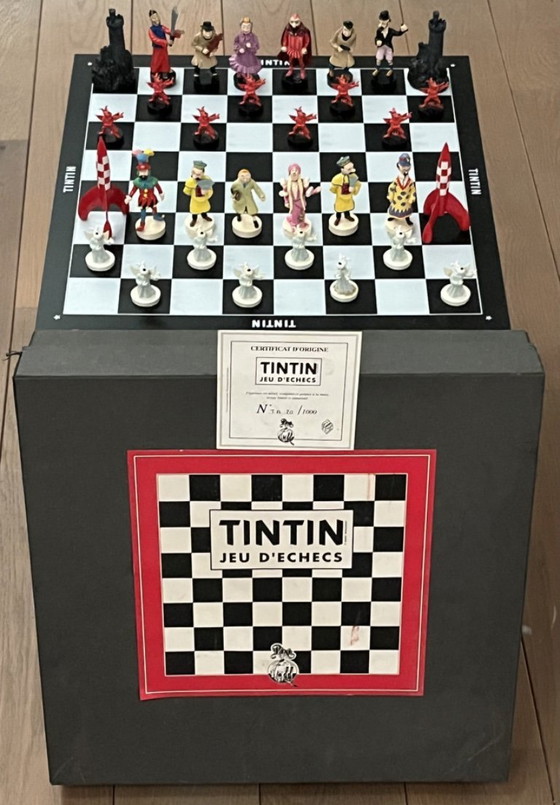 Image 1 of Rare Jeu d’échecs Tintin Pixi – N°20 / 1000 – Pièce de Tête