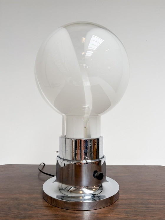 Lampada da tavolo italiana in vetro di Murano 52 cm, anni '70 – Lampade da tavolo, Metallo (photo 8 of 14)
