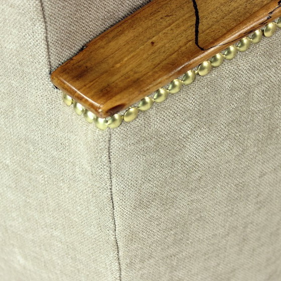 Image 1 of Set di due poltrone Art Déco in noce e tessuto, Cecoslovacchia, anni '30