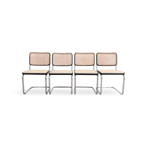 4er Set Thonet Freischwinger S32 V Breuer neues Wiener Geflecht