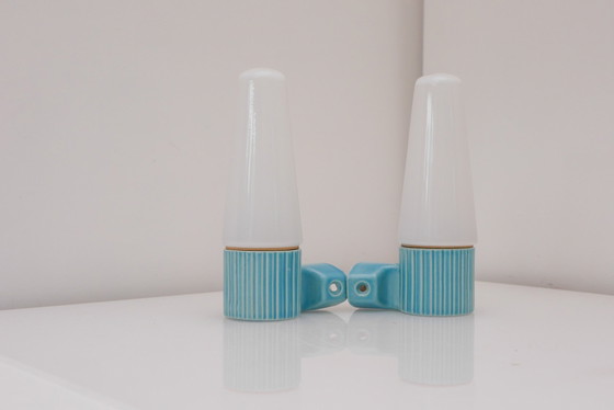 Applique in stile Mid-Century Modern di Sigvard Bernadotte per Ifö, set da 2 pezzi. – Jakobsson, Porcelain (photo 6 of 14)