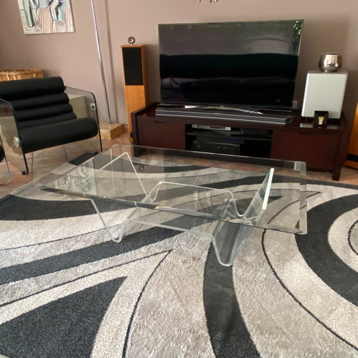 Table basse David LANGE. 1980. 130x80.