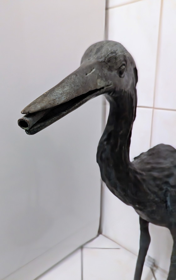 Image 1 of Sculpture de héron de haute qualité