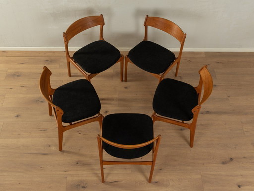 5x Esszimmerstühle von Erik Buch für O.D. Furniture