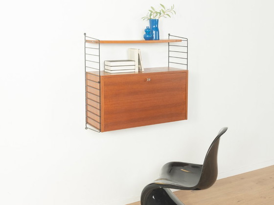 1950er Jahre Wandregal, Nils Strinning – Wall cabinet, Metal, Wood (photo 3 of 13)