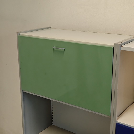 Vintage Gispen 5600 Modulaire Kast A.R. Cordemeyer – Wandkast, Metal (photo 9 of 14)
