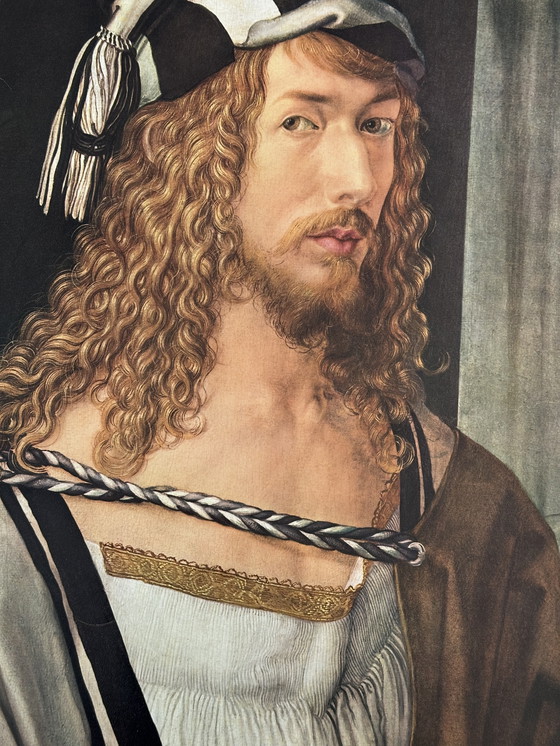 Image 1 of Albrecht Dürer zelfportret 26 jarige leeftijd copy lithography uit 1962 printed by Kunstkreis Luzern Switzerland 