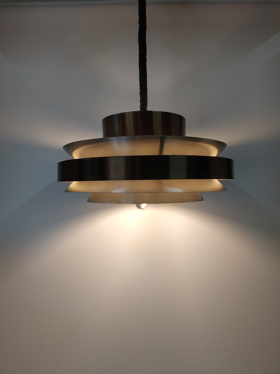 Image 1 of Scandinavian style ceiling design ring lamp by Herda, 60-70s (adjustable in height)