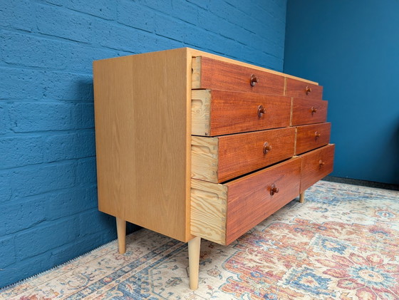 Image 1 of Vintage Double Drawer Cabinet, 1960s, Danish Design by Borge Mogensen