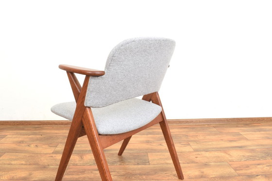 Image 1 of Chaise de salle à manger suédoise en chêne, style Mid-Century, de Broderna Johansson, années 1960.