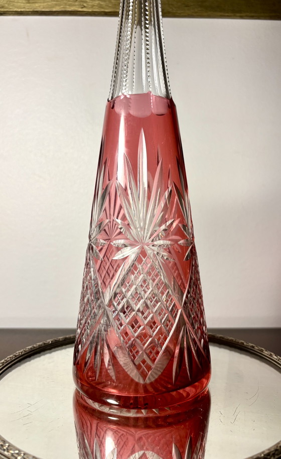 Caraffa Saint Louis Overlay Pre 1936 – Bicchieri e caraffe, Crystal (photo 5 of 13)