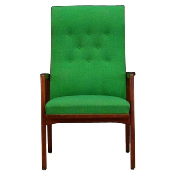 Image 1 of Grüner Teakholz-Sessel, Dänisches Design, 1970er Jahre, Produktion: Dänemark