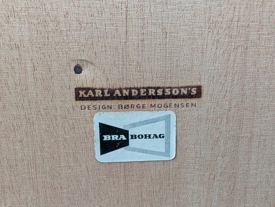 Image 1 of Vintage Double Drawer Cabinet, 1960s, Danish Design by Borge Mogensen
