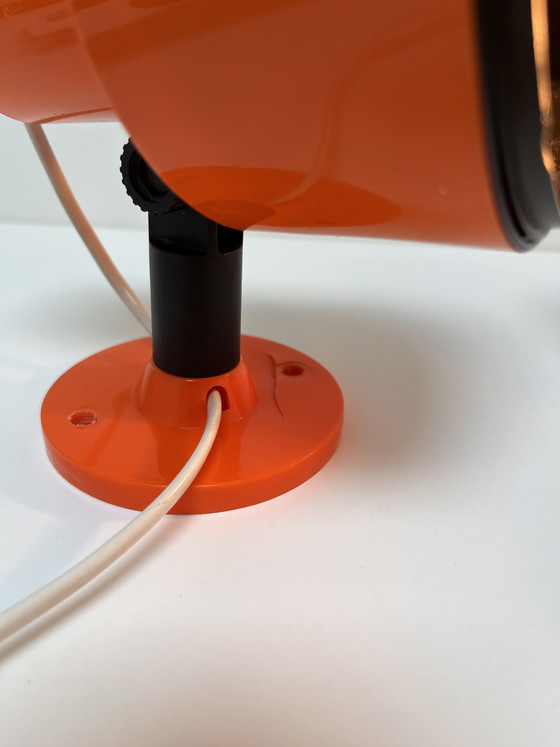 Image 1 of Set of vintage Swedish ‘Space Age’ spotlights in vibrant orange