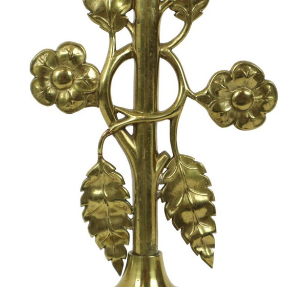 Image 1 of Floral Table Lamp Art Nouveau Style