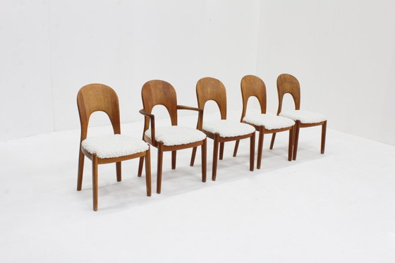 Image 1 of 5 Vintage Danish dining room chairs by Niels Koefoed for Koefoeds Hornslet