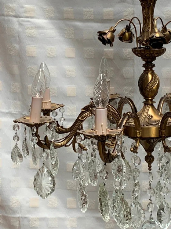 Kroonluchter – Crystal, Brass (photo 3 of 11)