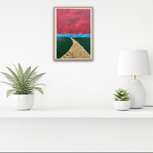 Acrylic on paper. Size 30x21cm.