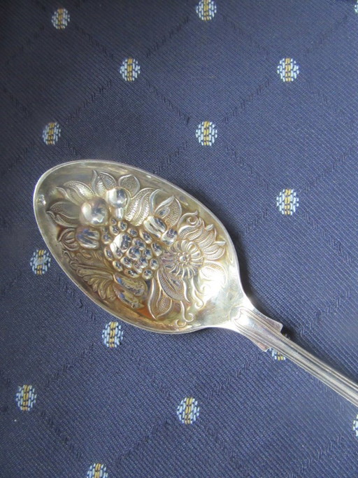 Berry Spoon EPNS A1 Sheffield England Silverplate Art Nouveau Style