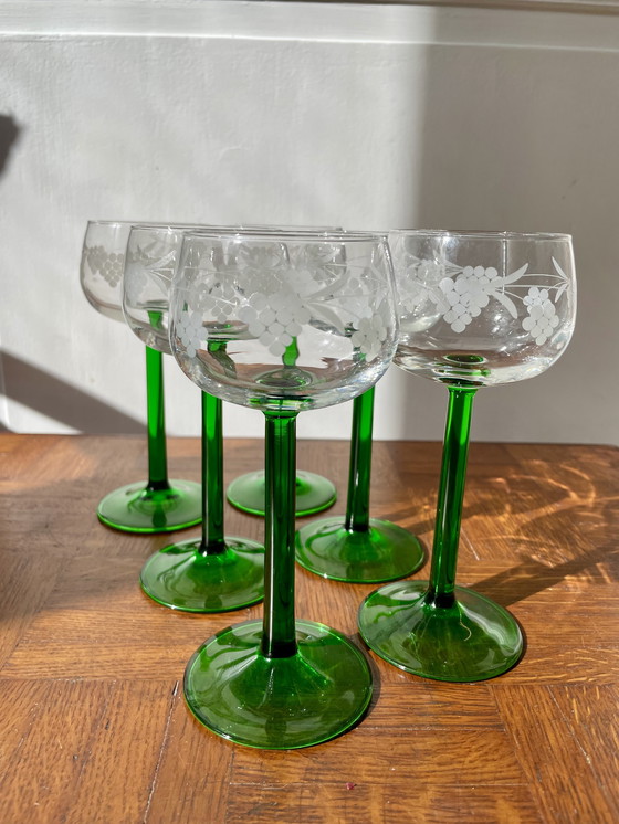 Image 1 of Set of 6 Alsatian glasses