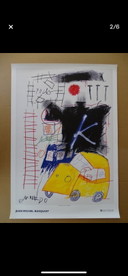 Manifesto artistico di Jean-Michel Basquiat – "Yellow Car" (Edizione Roma 2002)