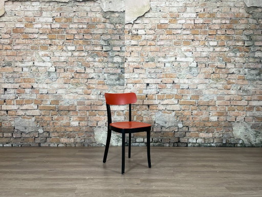Ensemble de 4 chaises Vitra Basel – eetkamerstoelen, Plastic, Wood