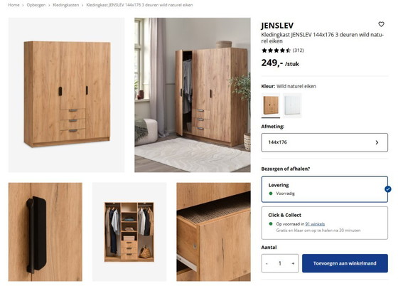 Image 1 of Kledingkast | JYSK