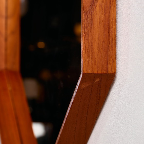 Image 1 of MK11166 Octagonal teak framed mirror