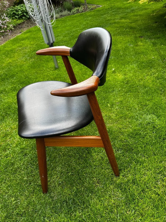 Image 1 of Sedia Tijsseling Cowhorn, Hulmefa, design olandese di metà secolo