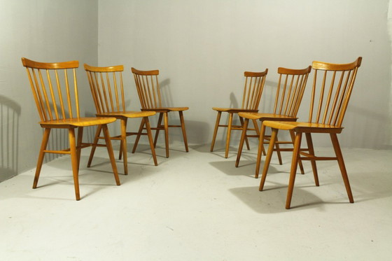 Image 1 of Bistrostühle von Ton, 1970er, 6er Set
